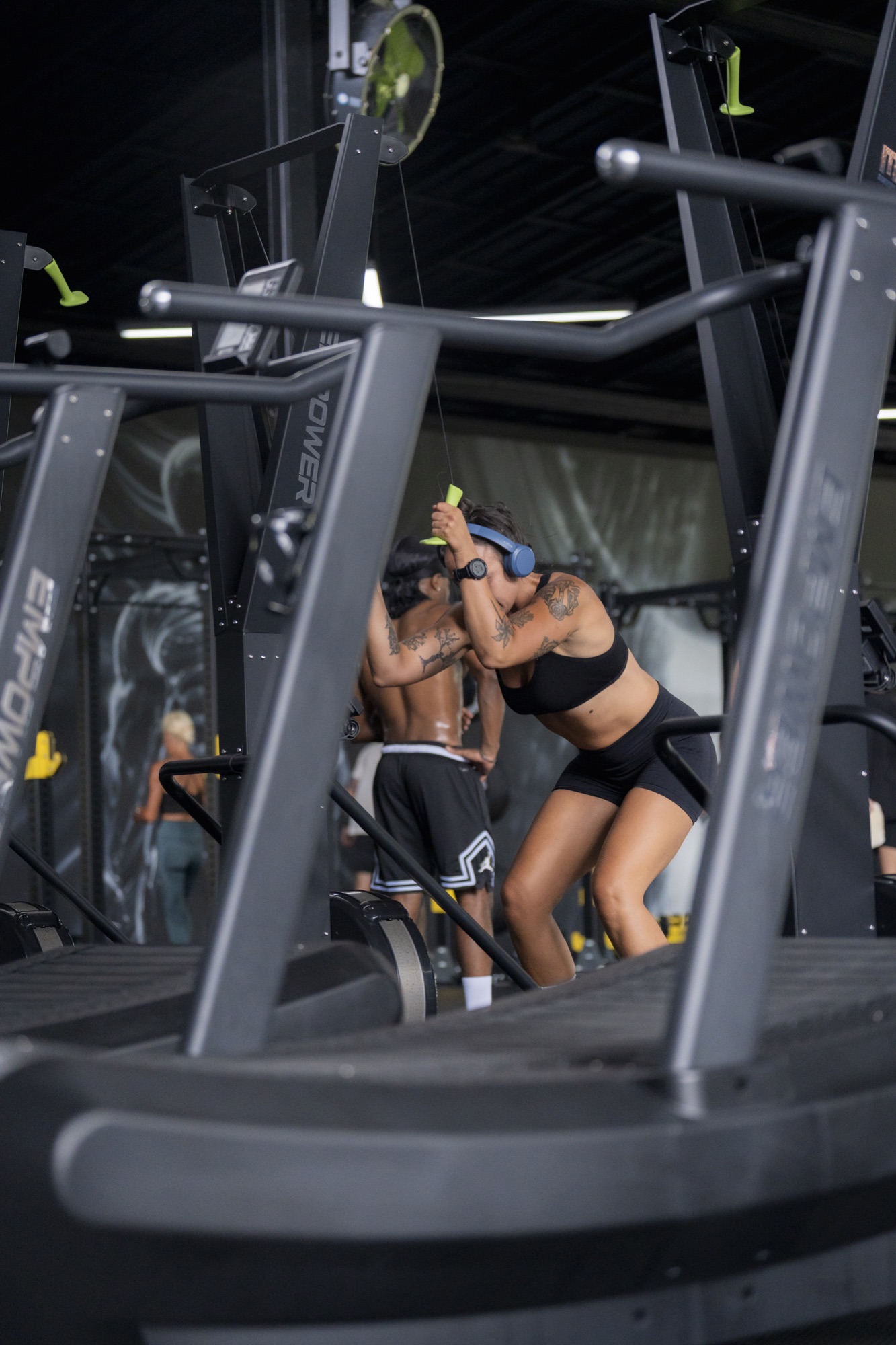Athlete working through a conditioning session at EMPOWER