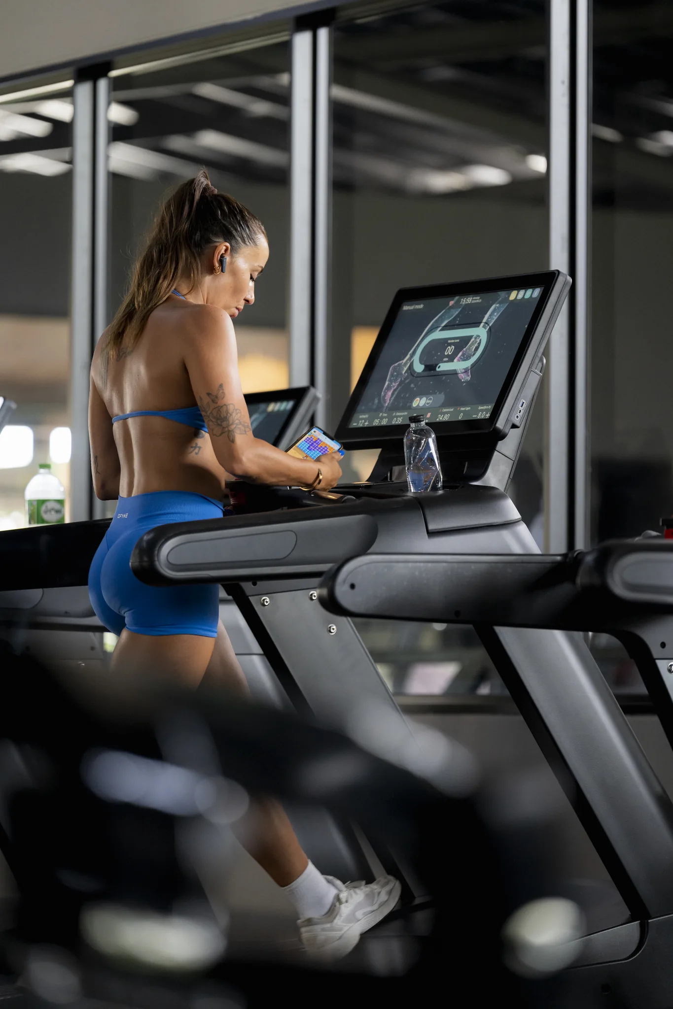 EMPOWER member training on the treadmill bank in Kamala