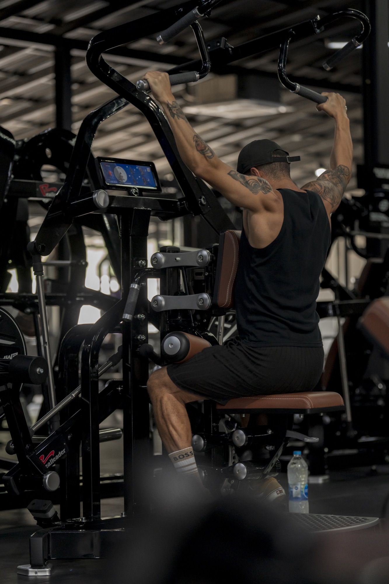 Athlete training on the EMPOWER gym floor
