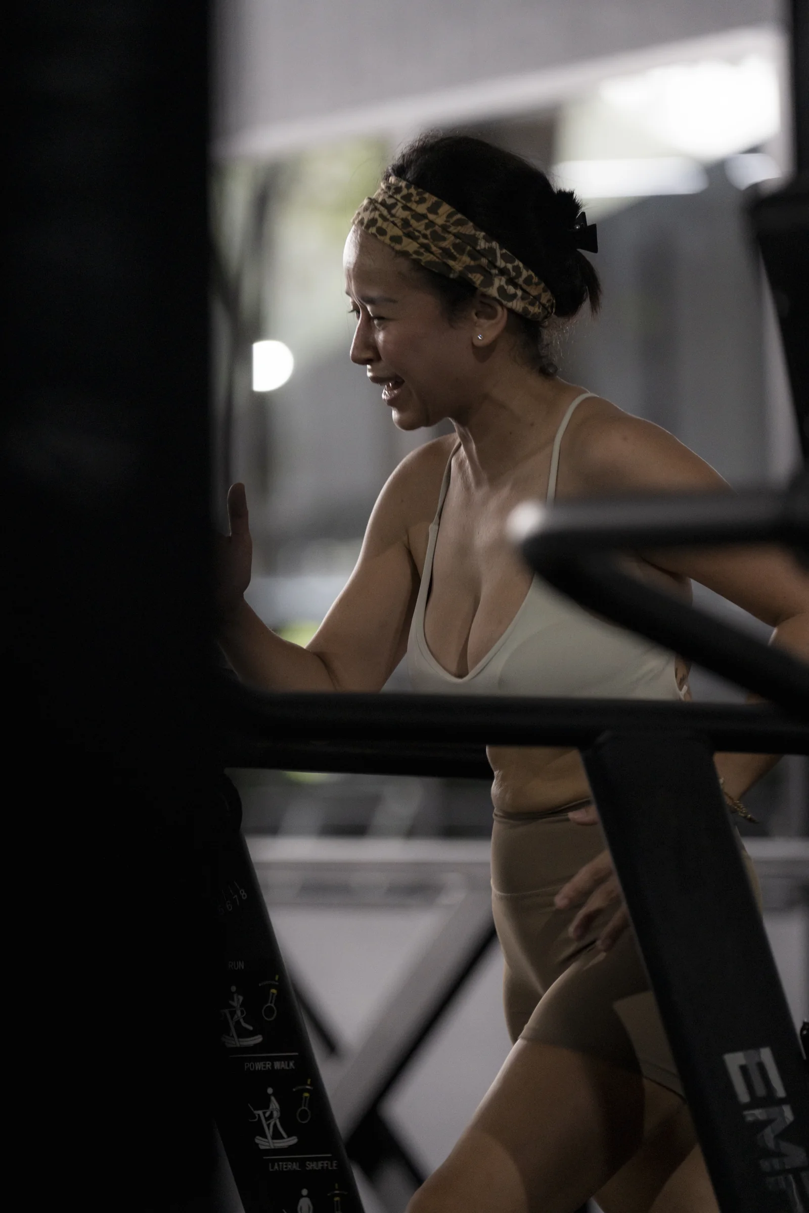 EMPOWER member focused during a treadmill session