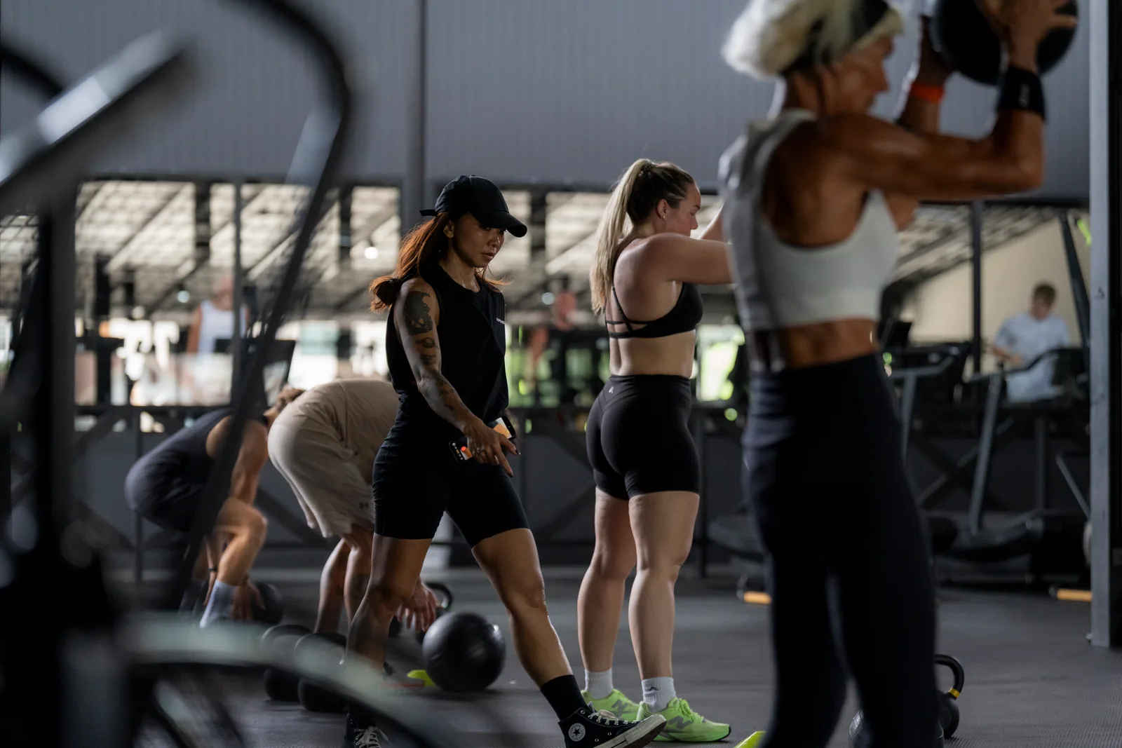 EMPOWER members moving through a floor training session