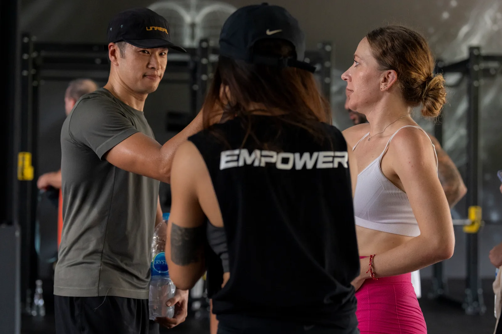 EMPOWER members enjoying a post-workout conversation