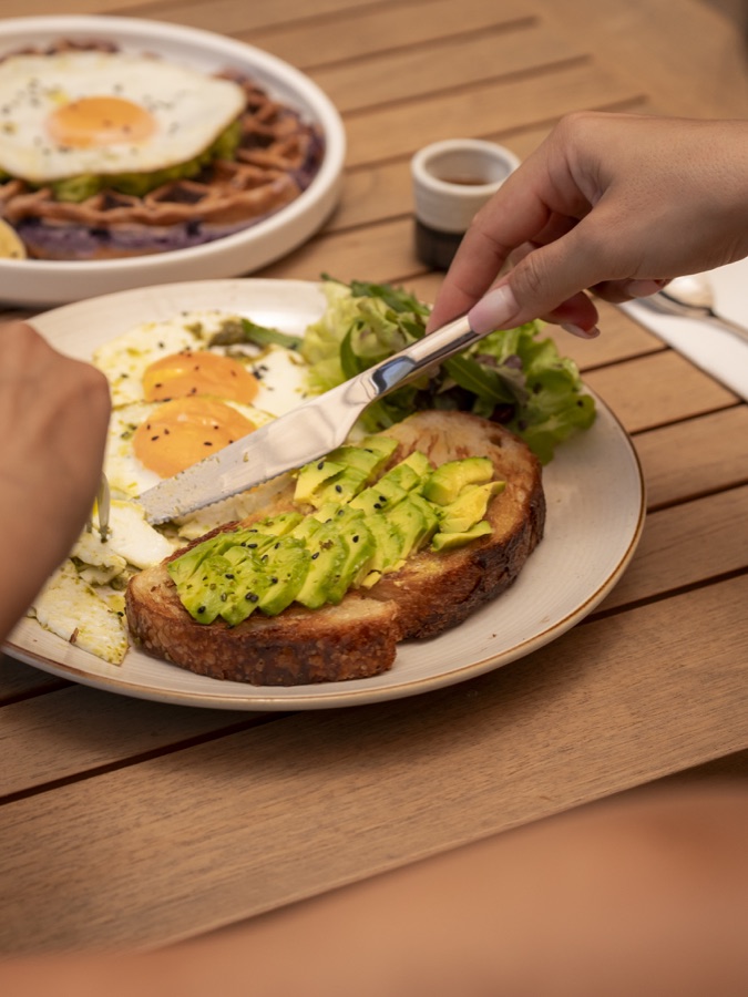 Avocado toast and eggs from NOURISH